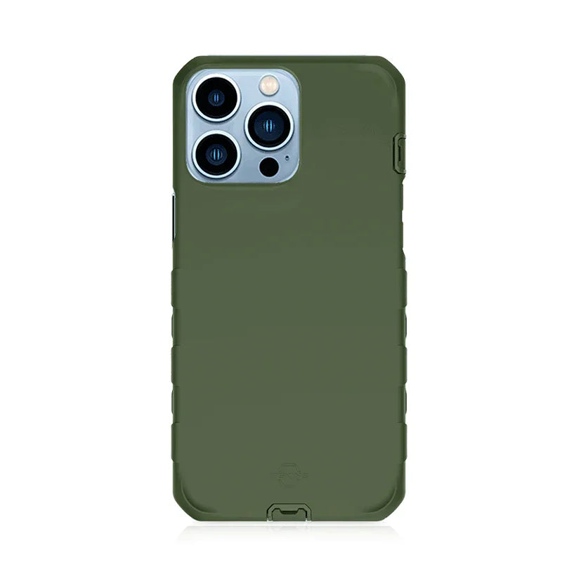 Itskins Supreme Solid iPhone 13 Pro Max Cover - Olive Green - Tashqila Itskins Supreme Solid iPhone 13 Pro Max Cover - Olive Green - Tashqila